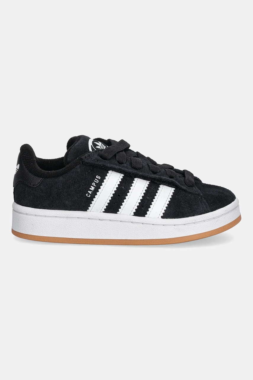 Детские замшевые кроссовки adidas Originals CAMPUS 00s цвет чёрный JQ6386 Детские замшевые кроссовки adidas Originals CAMPUS 00s цвет чёрный JQ6386