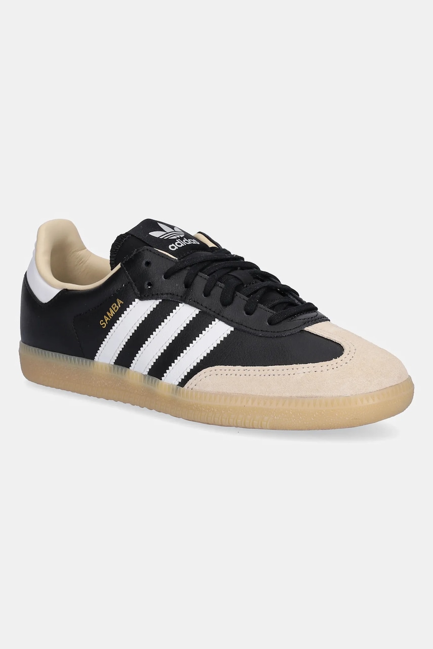 adidas Originals teniși din piele copii SAMBA OG culoarea negru, JQ8555