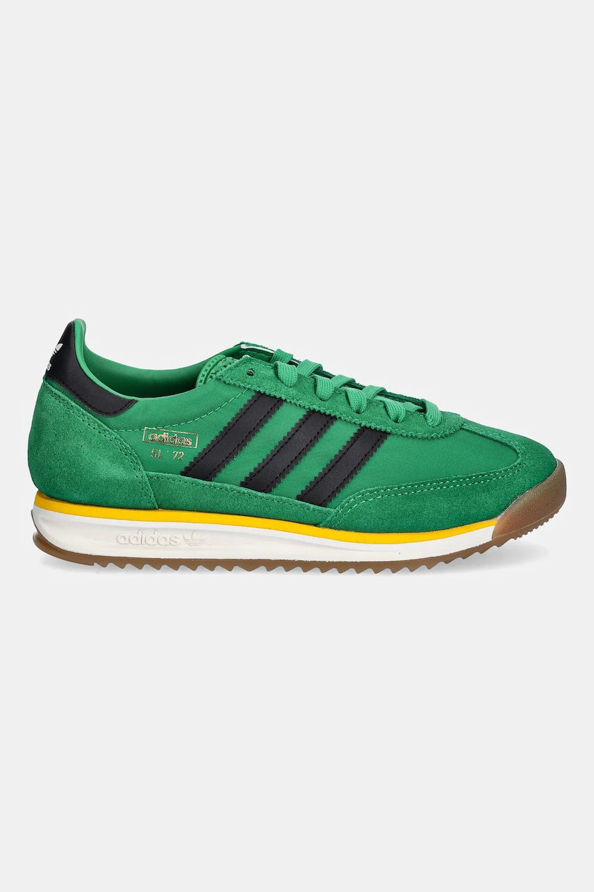 Кроссовки adidas Originals SL 72 RS цвет зелёный JR1100 Кроссовки adidas Originals SL 72 RS цвет зелёный JR1100