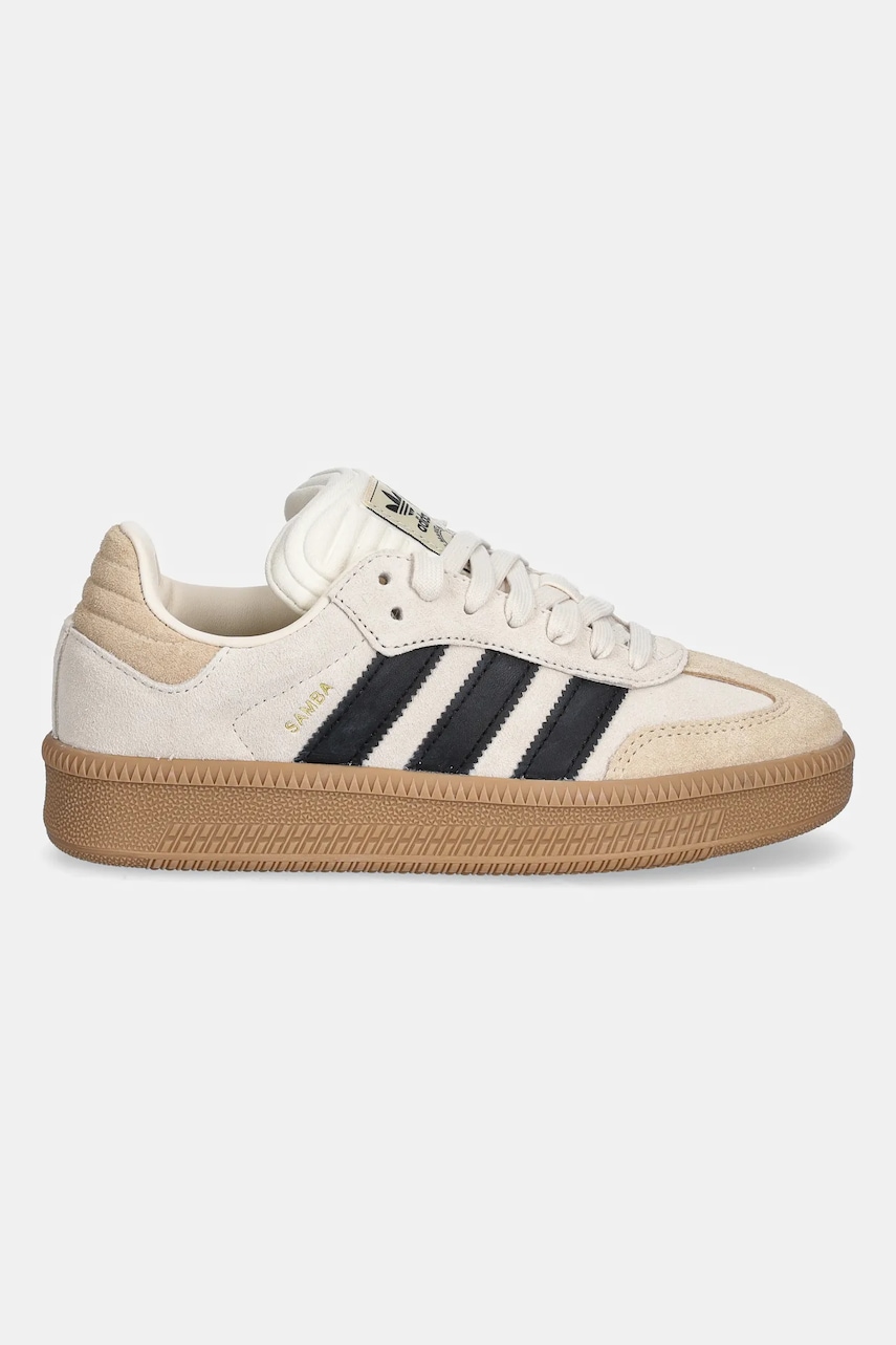 Детские кроссовки adidas Originals SAMBA XLG цвет бежевый JR1634 Детские кроссовки adidas Originals SAMBA XLG цвет бежевый JR1634