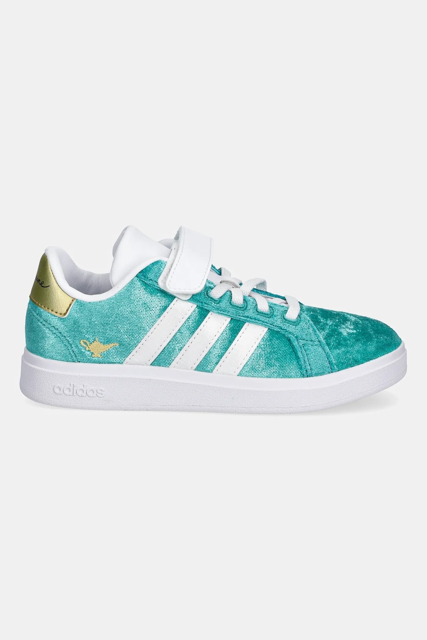 Детские кроссовки adidas GRAND COURT 2.0 JASMINE цвет бирюзовый JR4919 Детские кроссовки adidas GRAND COURT 2.0 JASMINE цвет бирюзовый JR4919
