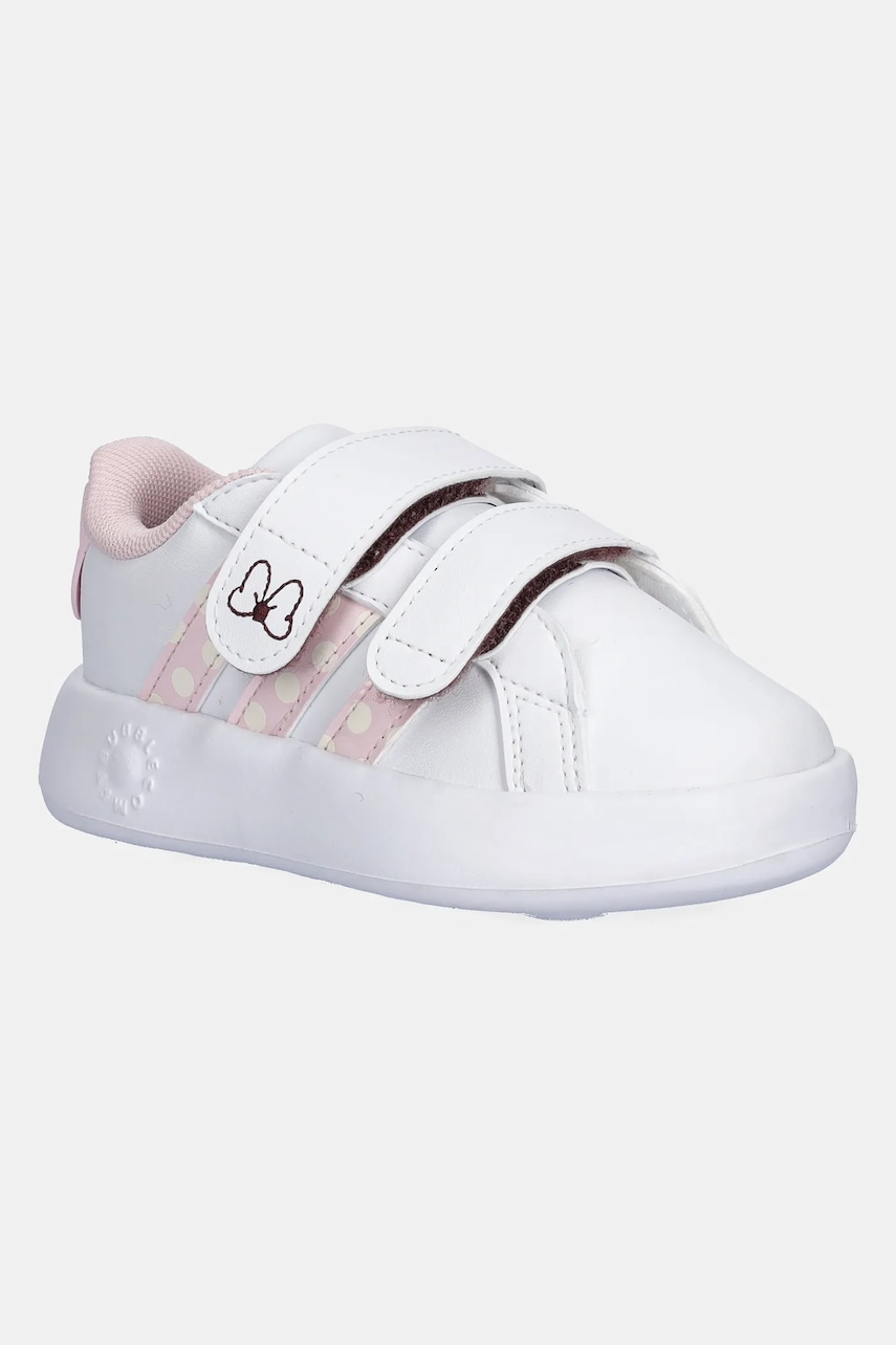adidas sneakers pentru copii GRAND COURT MINNIE culoarea alb, JR8130