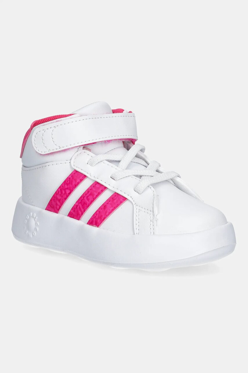 adidas Adidasi pentru copii GRAND COURT MID culoarea alb, JS1682