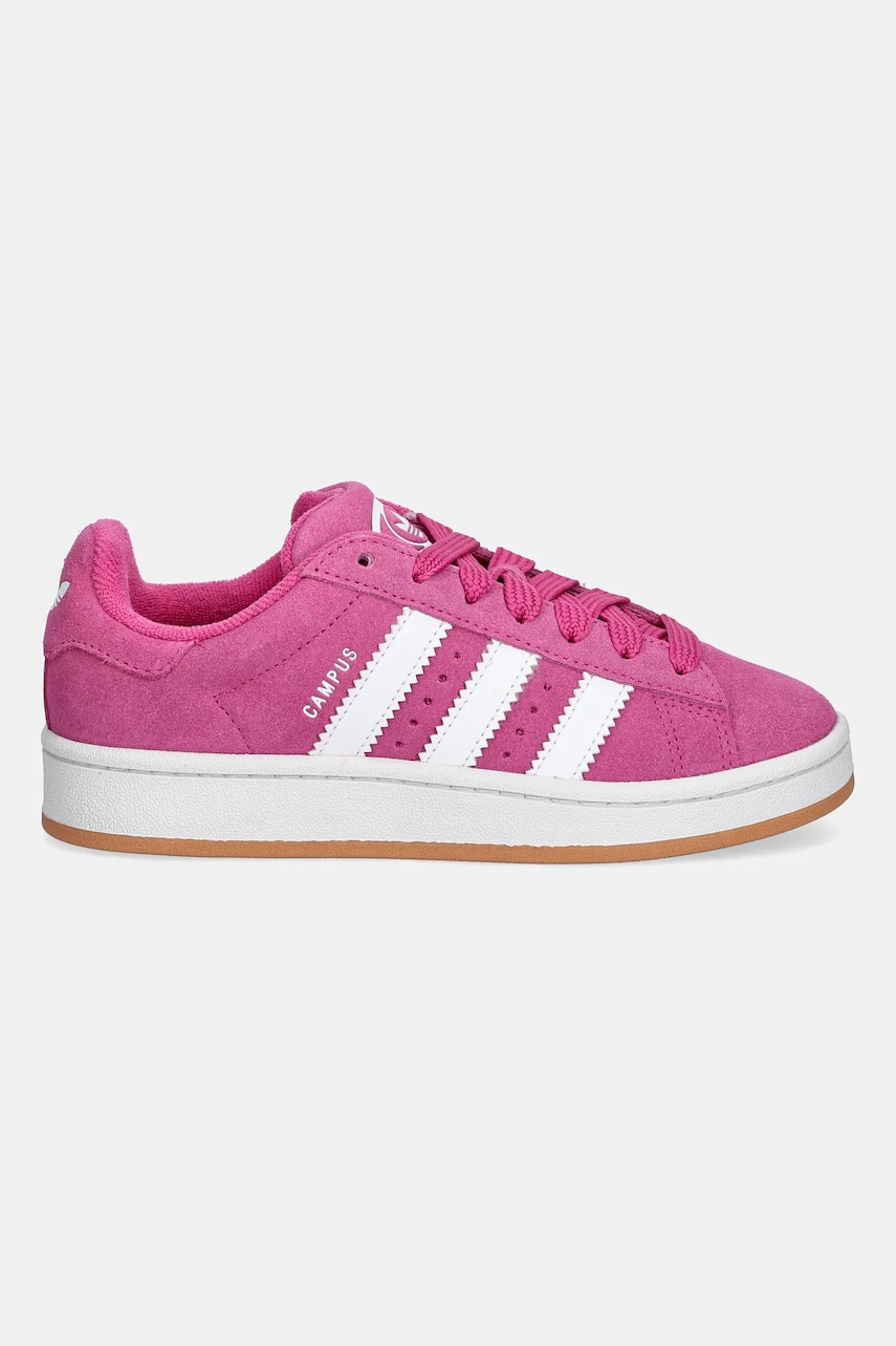 Детские замшевые кроссовки adidas Originals CAMPUS 00s цвет розовый JS3847 Детские замшевые кроссовки adidas Originals CAMPUS 00s цвет розовый JS3847