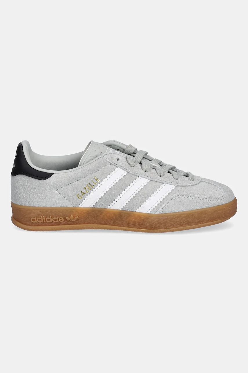 Детские кроссовки adidas Originals GAZELLE INDOOR цвет серый JP8764 Детские кроссовки adidas Originals GAZELLE INDOOR цвет серый JP8764