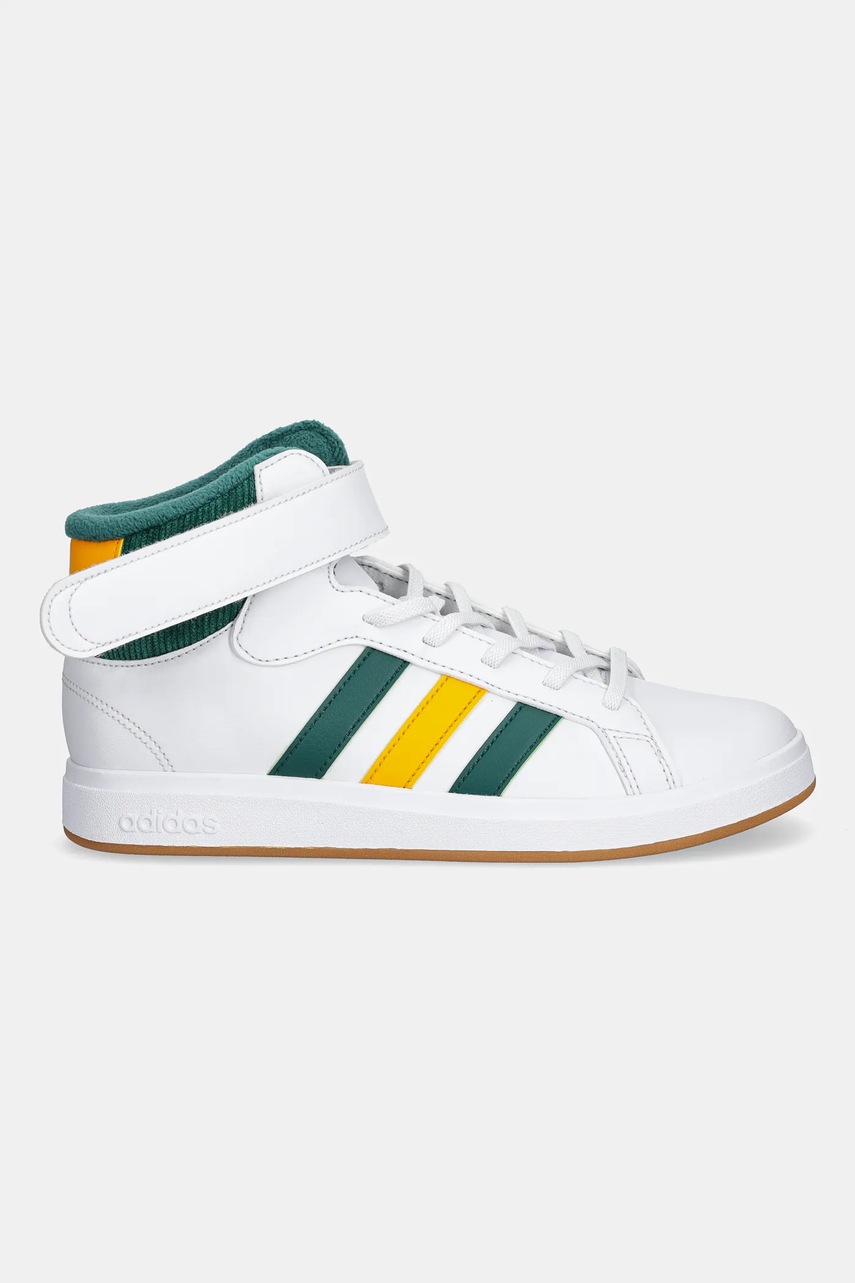 Детские кроссовки adidas GRAND COURT MID цвет белый JP8875 Детские кроссовки adidas GRAND COURT MID цвет белый JP8875
