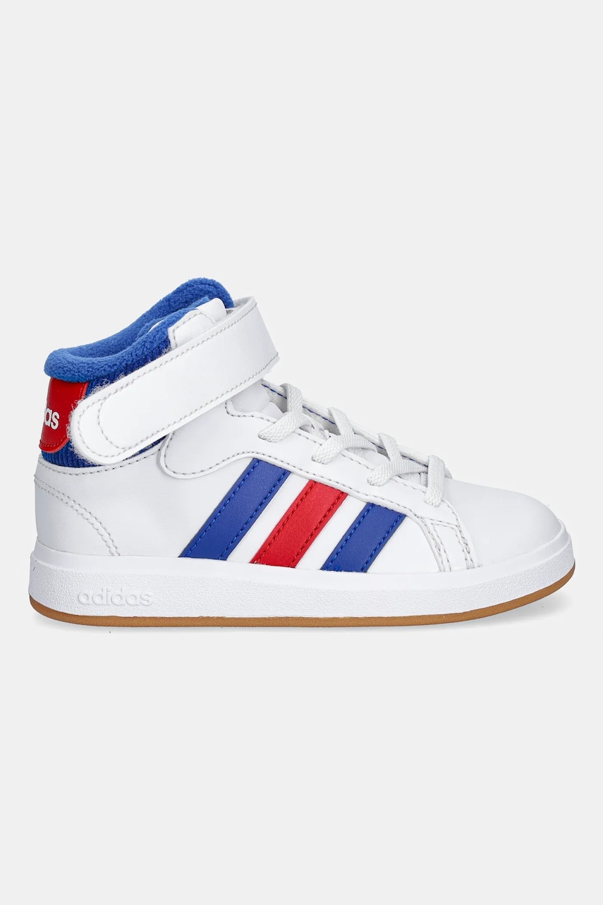 Детские кроссовки adidas GRAND COURT MID цвет белый JP8876 Детские кроссовки adidas GRAND COURT MID цвет белый JP8876