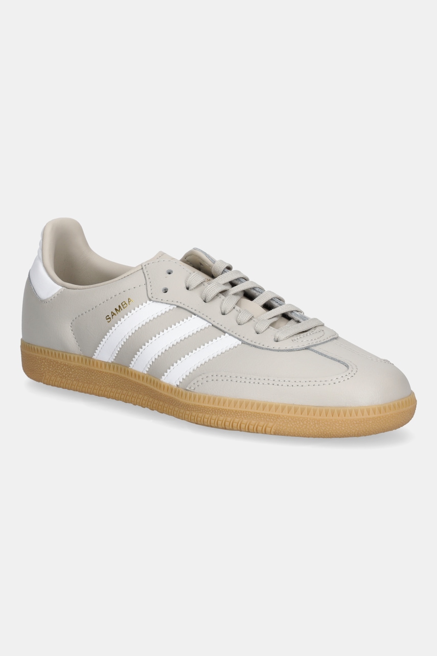 adidas Originals teniși din piele copii SAMBA OG culoarea bej, JQ2853