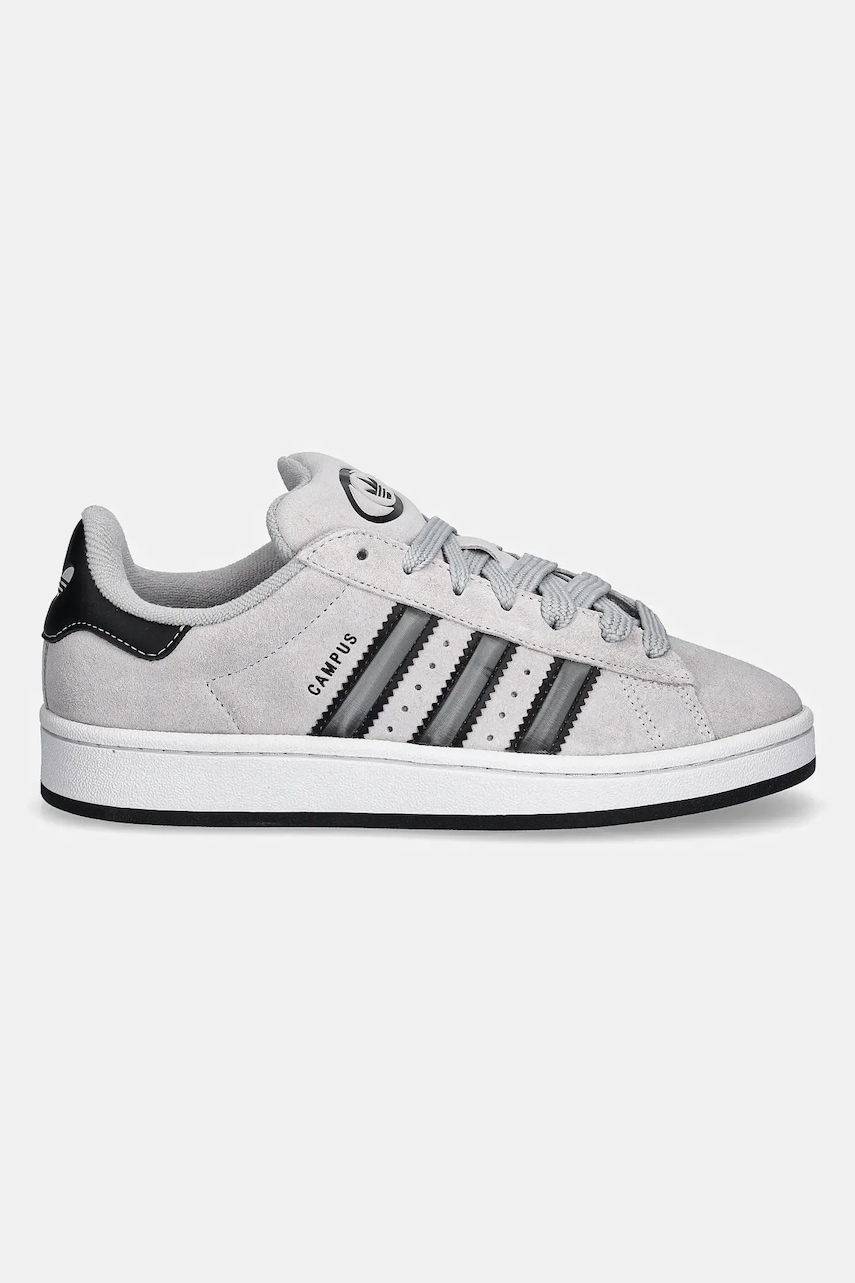 Детские замшевые кроссовки adidas Originals CAMPUS 00s цвет серый JR6809 Детские замшевые кроссовки adidas Originals CAMPUS 00s цвет серый JR6809