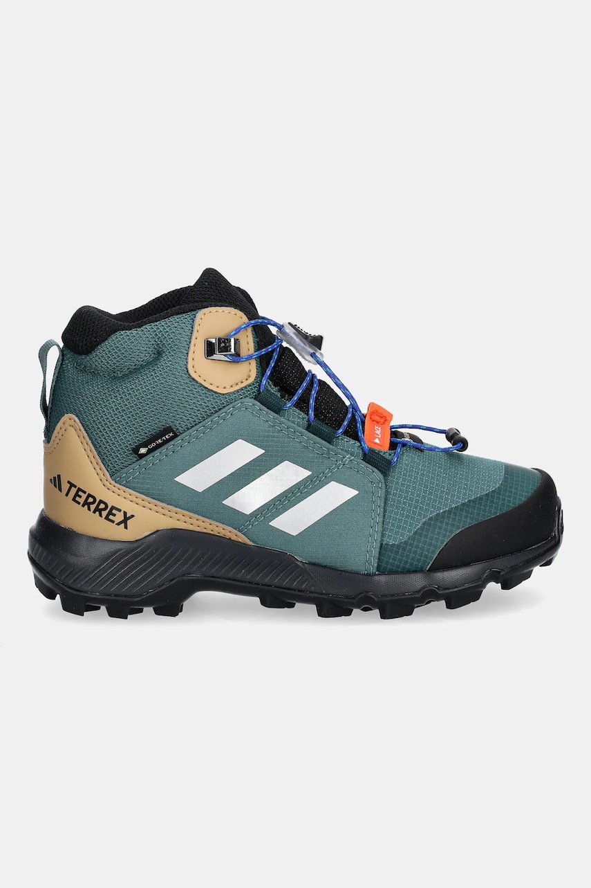 Детские ботинки adidas TERREX TERREX MID GTX цвет бирюзовый JS2927 Детские ботинки adidas TERREX TERREX MID GTX цвет бирюзовый JS2927
