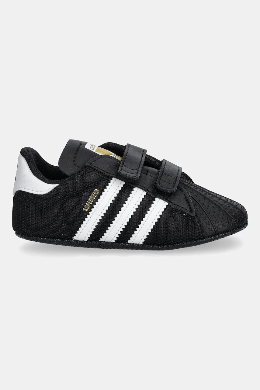 Кроссовки для младенцев adidas Originals SUPERSTAR цвет чёрный JH9971 Кроссовки для младенцев adidas Originals SUPERSTAR цвет чёрный JH9971