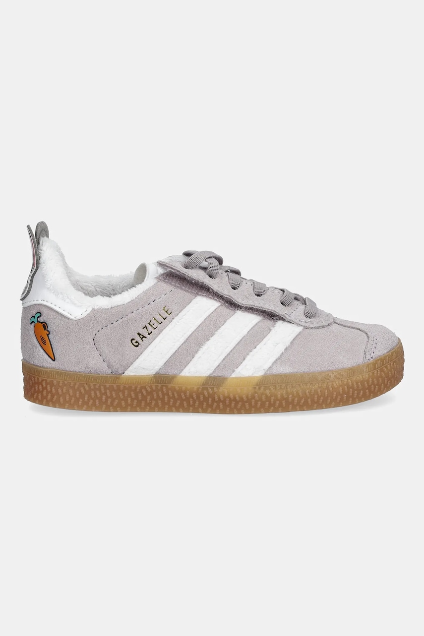 Детские замшевые кроссовки adidas Originals GAZELLE цвет фиолетовый JQ1345 Детские замшевые кроссовки adidas Originals GAZELLE цвет фиолетовый JQ1345