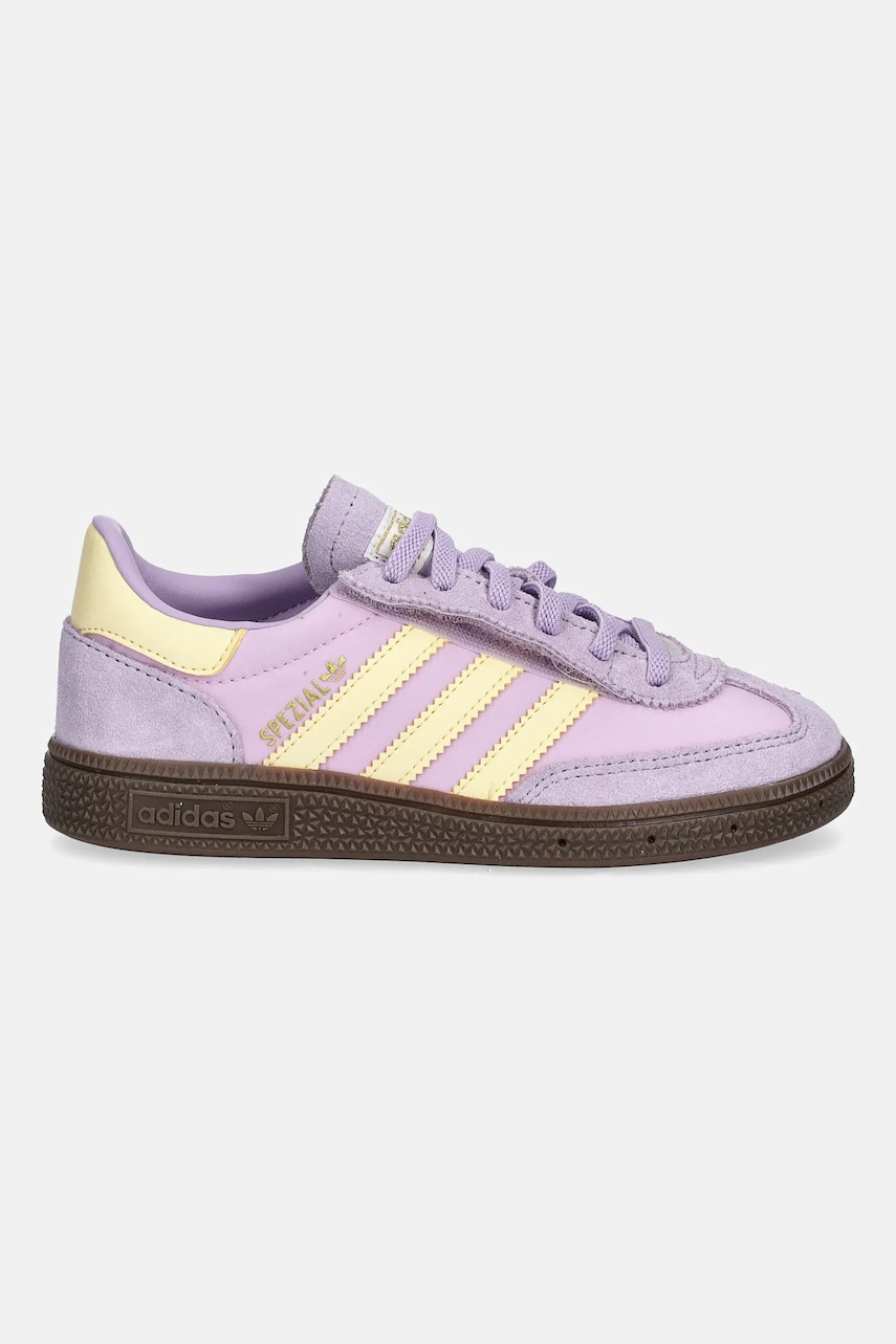 Детские кроссовки adidas Originals HANDBALL SPEZIAL цвет фиолетовый JR7424 Детские кроссовки adidas Originals HANDBALL SPEZIAL цвет фиолетовый JR7424