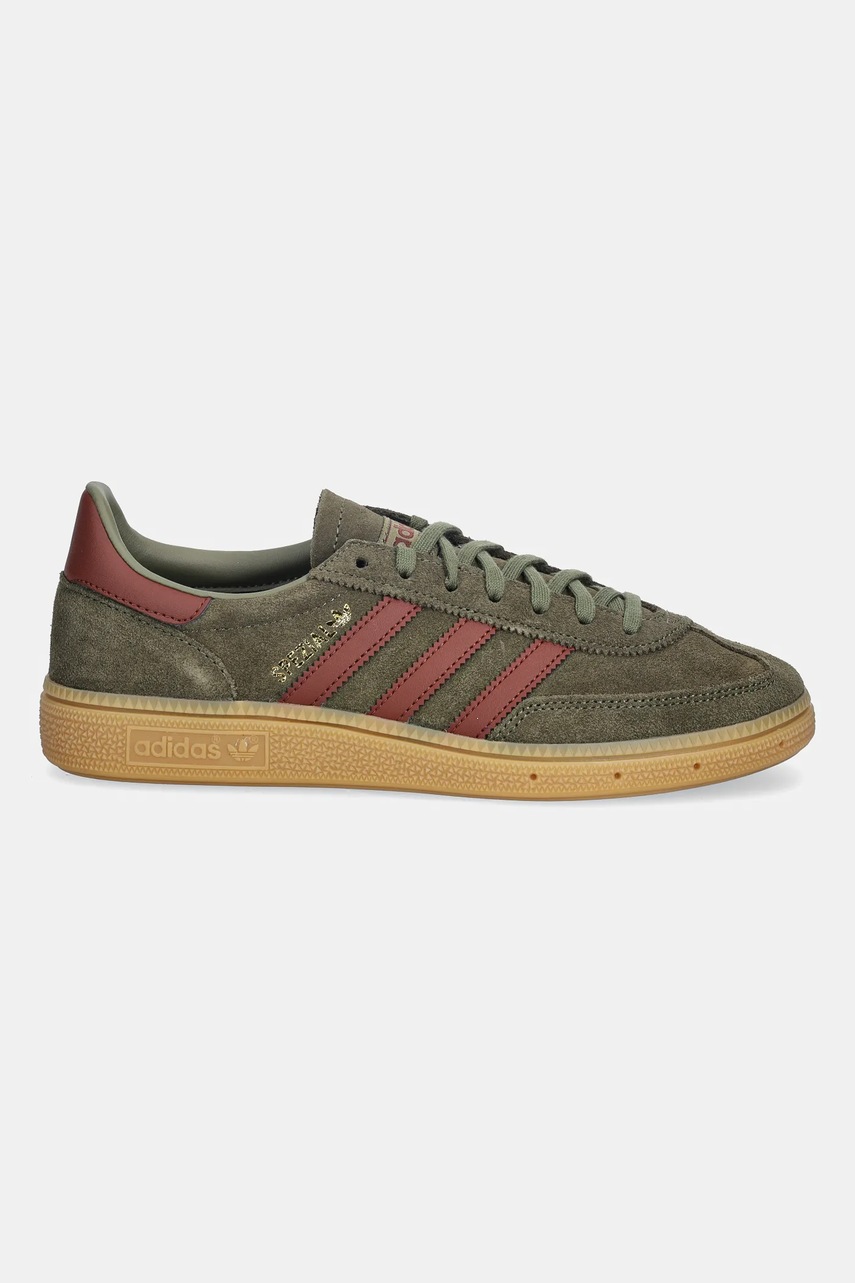 Детские кроссовки adidas Originals HANDBALL SPEZIAL цвет зелёный JP8019 Детские кроссовки adidas Originals HANDBALL SPEZIAL цвет зелёный JP8019