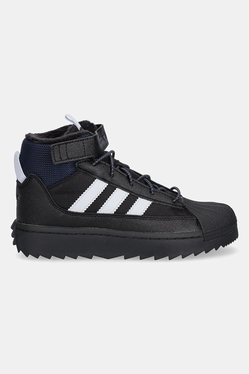 Детские зимние сапоги adidas Originals SUPERSTAR WINTER TREK цвет чёрный JQ0344 Детские зимние сапоги adidas Originals SUPERSTAR WINTER TREK цвет чёрный JQ0344