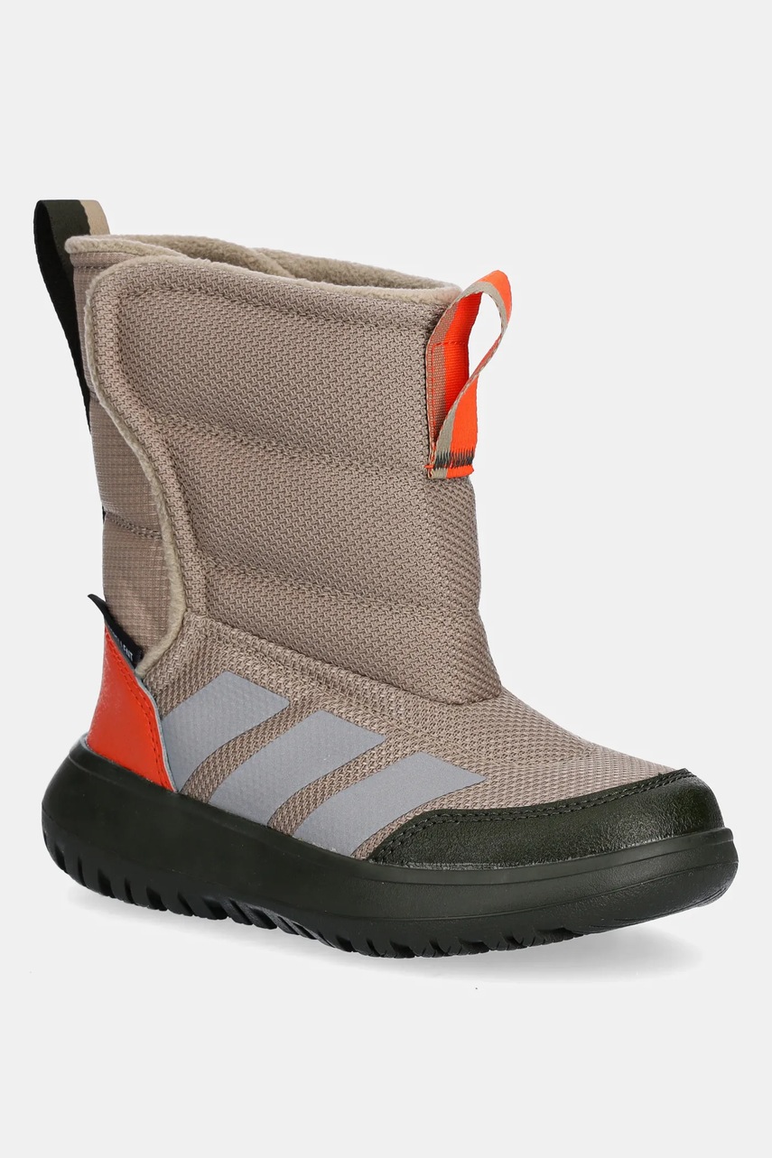 Levně Dětské sněhule adidas Winterplay béžová barva, JQ3615