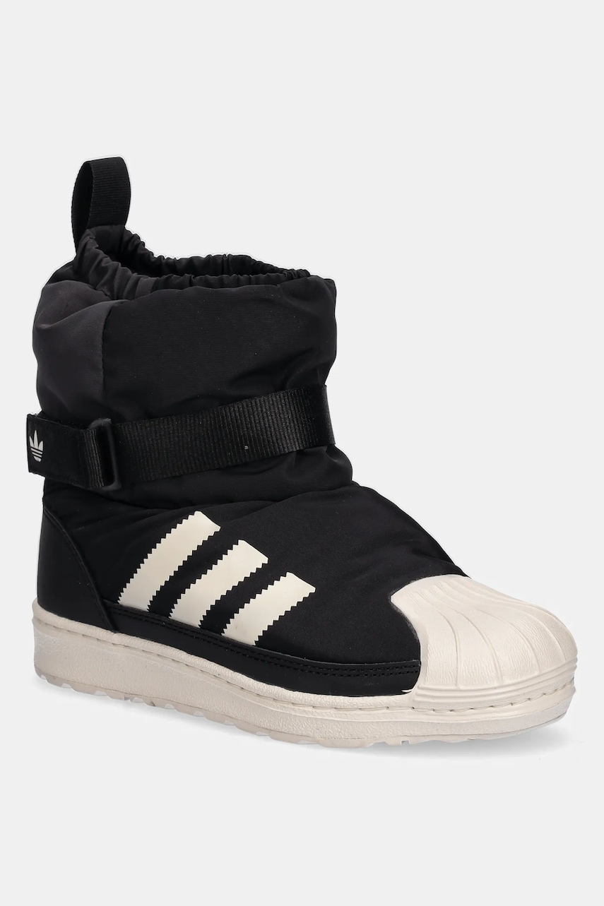 adidas Originals cizme de iarnă copii SUPERSTAR 360 WTR BOOT culoarea negru, JQ7949