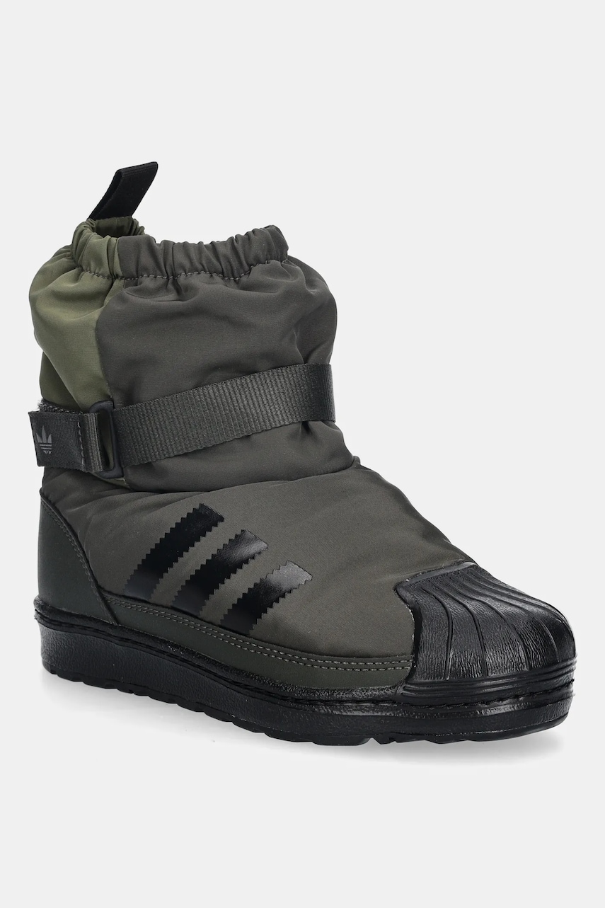 adidas Originals cizme de iarnă copii SUPERSTAR 360 WTR BOOT culoarea verde, JQ7950