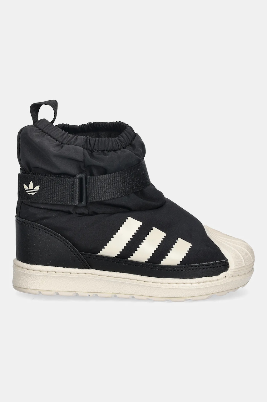 Детские зимние сапоги adidas Originals SUPERSTAR 360 WTR BOOT цвет чёрный JQ7951 Детские зимние сапоги adidas Originals SUPERSTAR 360 WTR BOOT цвет чёрный JQ7951