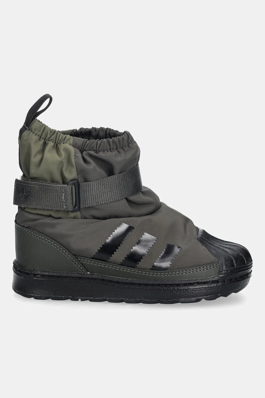Детские сапоги adidas Originals SUPERSTAR 360 WTR BOOT цвет зелёный JQ7952