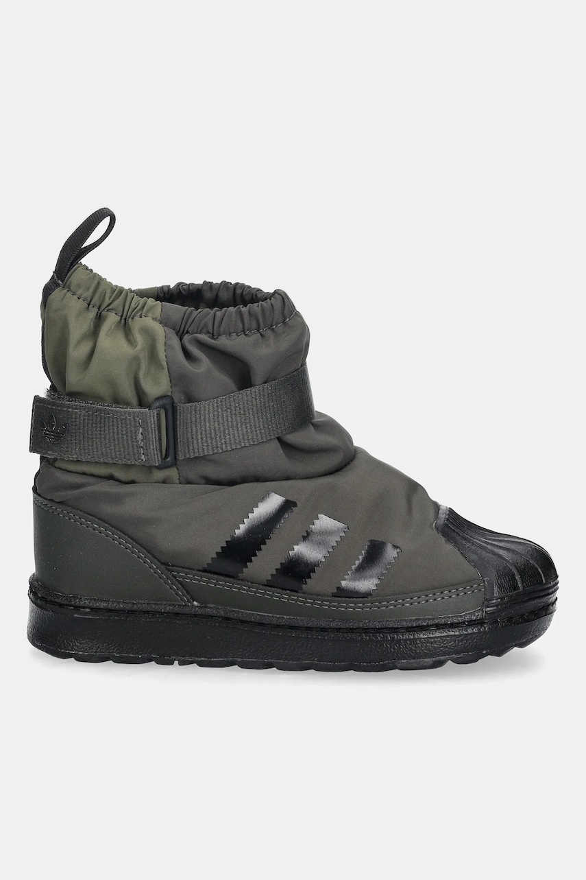 Детские сапоги adidas Originals SUPERSTAR 360 WTR BOOT цвет зелёный JQ7952 Детские сапоги adidas Originals SUPERSTAR 360 WTR BOOT цвет зелёный JQ7952