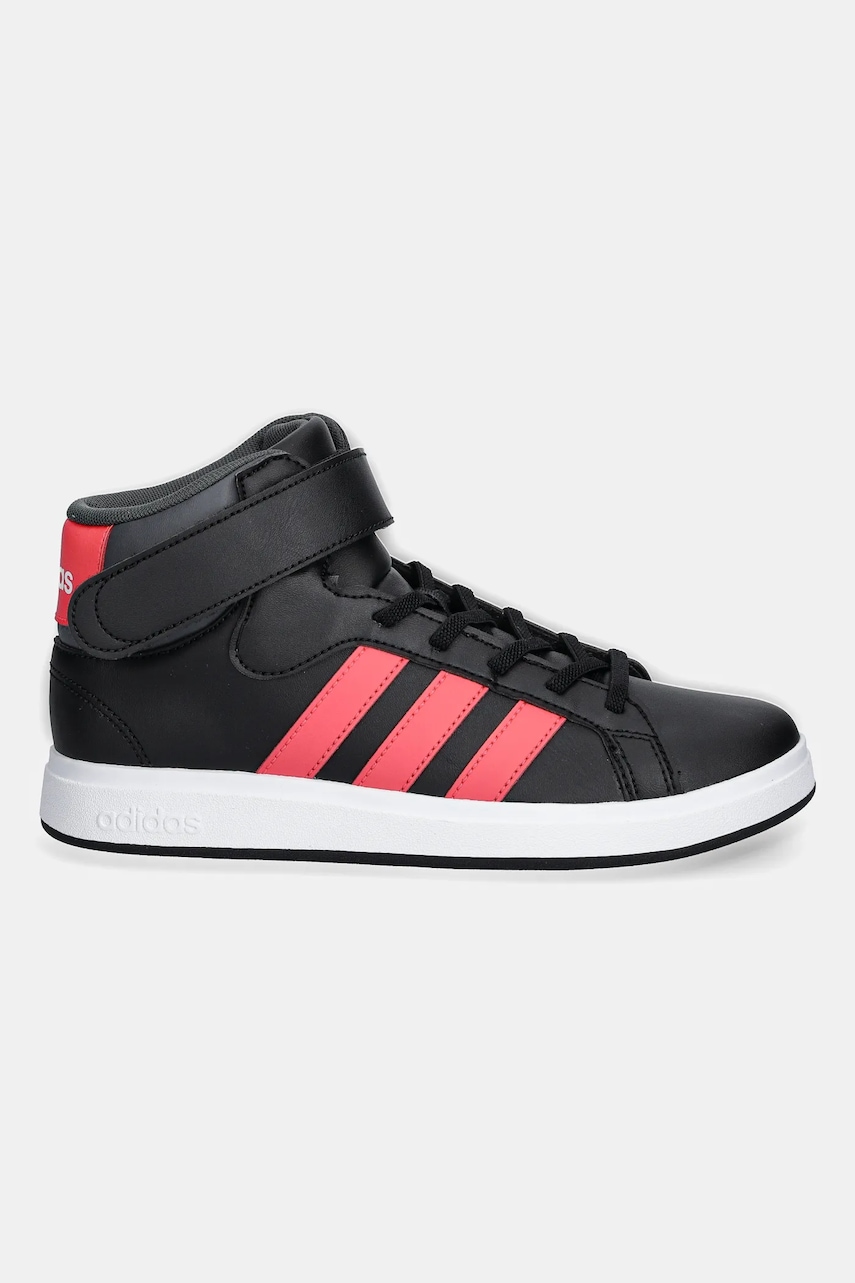 Детские кроссовки adidas GRAND COURT MID цвет чёрный JR0801 Детские кроссовки adidas GRAND COURT MID цвет чёрный JR0801