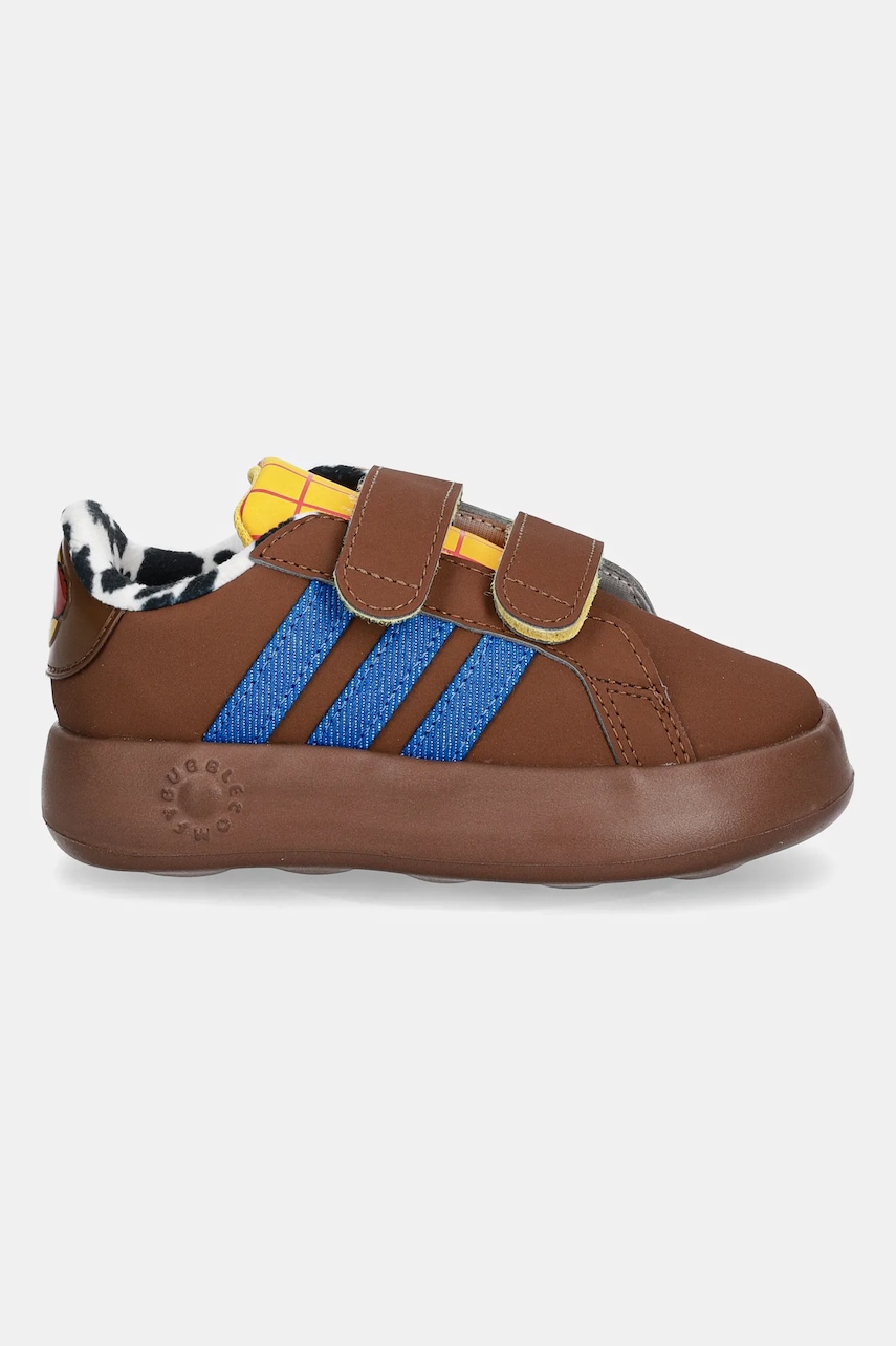 Детские кроссовки adidas GRAND COURT TOYSTORY цвет коричневый JR5629 Детские кроссовки adidas GRAND COURT TOYSTORY цвет коричневый JR5629