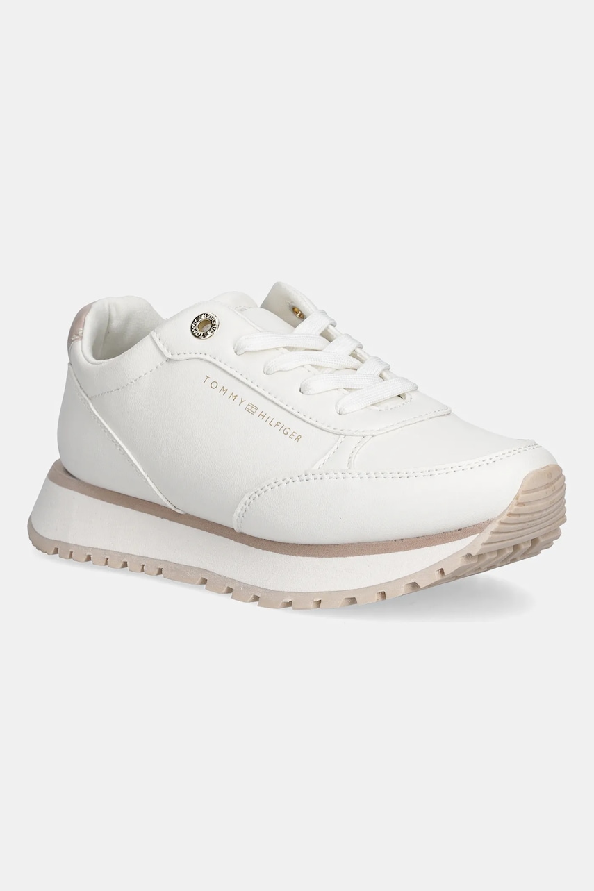 

Детски маратонки Tommy Hilfiger в бяло T3A9-33996, Бял