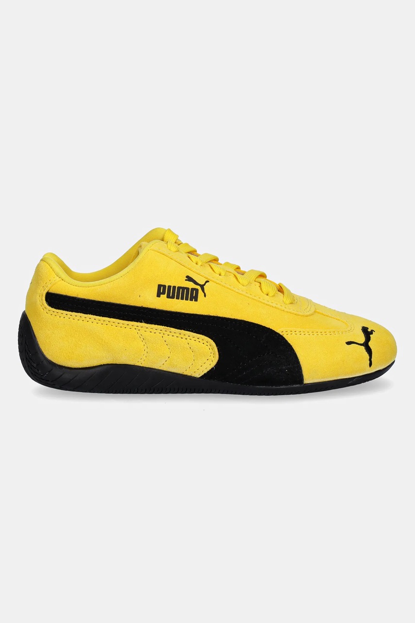 Замшевые кроссовки Puma Speedcat OG Jr цвет жёлтый 401698 Замшевые кроссовки Puma Speedcat OG Jr цвет жёлтый 401698