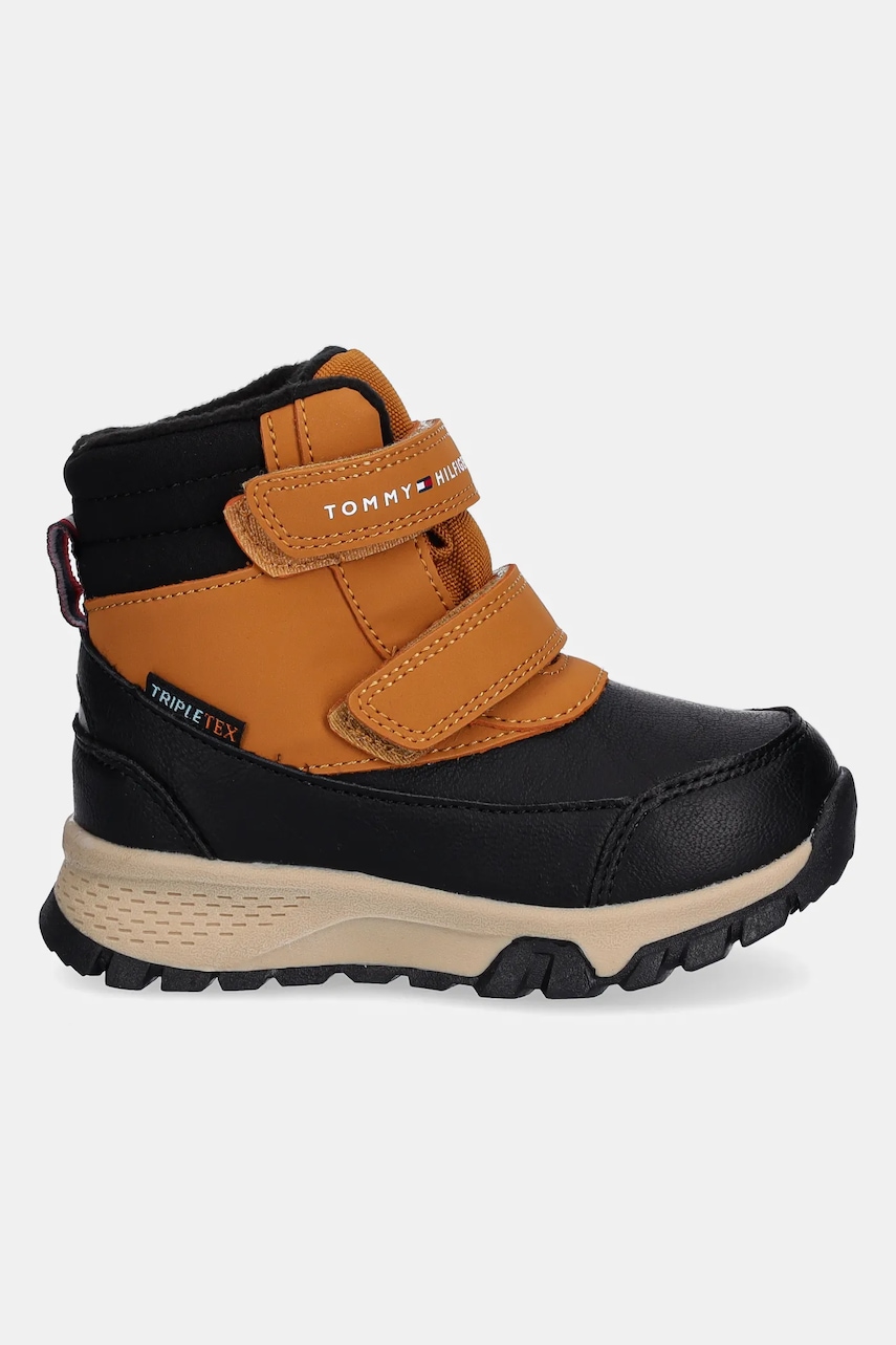 Детские зимние сапоги Tommy Hilfiger цвет коричневый T1X5-34134 Детские зимние сапоги Tommy Hilfiger цвет коричневый T1X5-34134