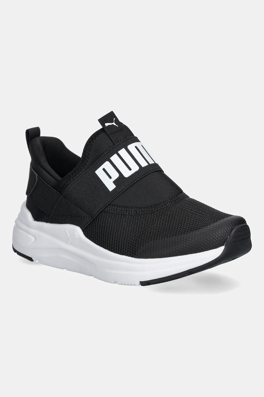Puma sneakers pentru copii Softride Wired 2 SLIPTECH Jr culoarea negru, 402831