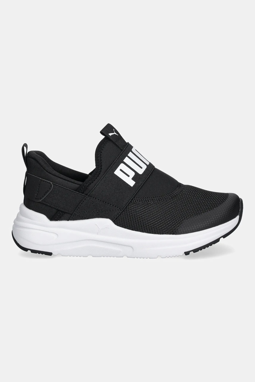 Детские кроссовки Puma Softride Wired 2 SLIPTECH Jr цвет чёрный 402831 Детские кроссовки Puma Softride Wired 2 SLIPTECH Jr цвет чёрный 402831