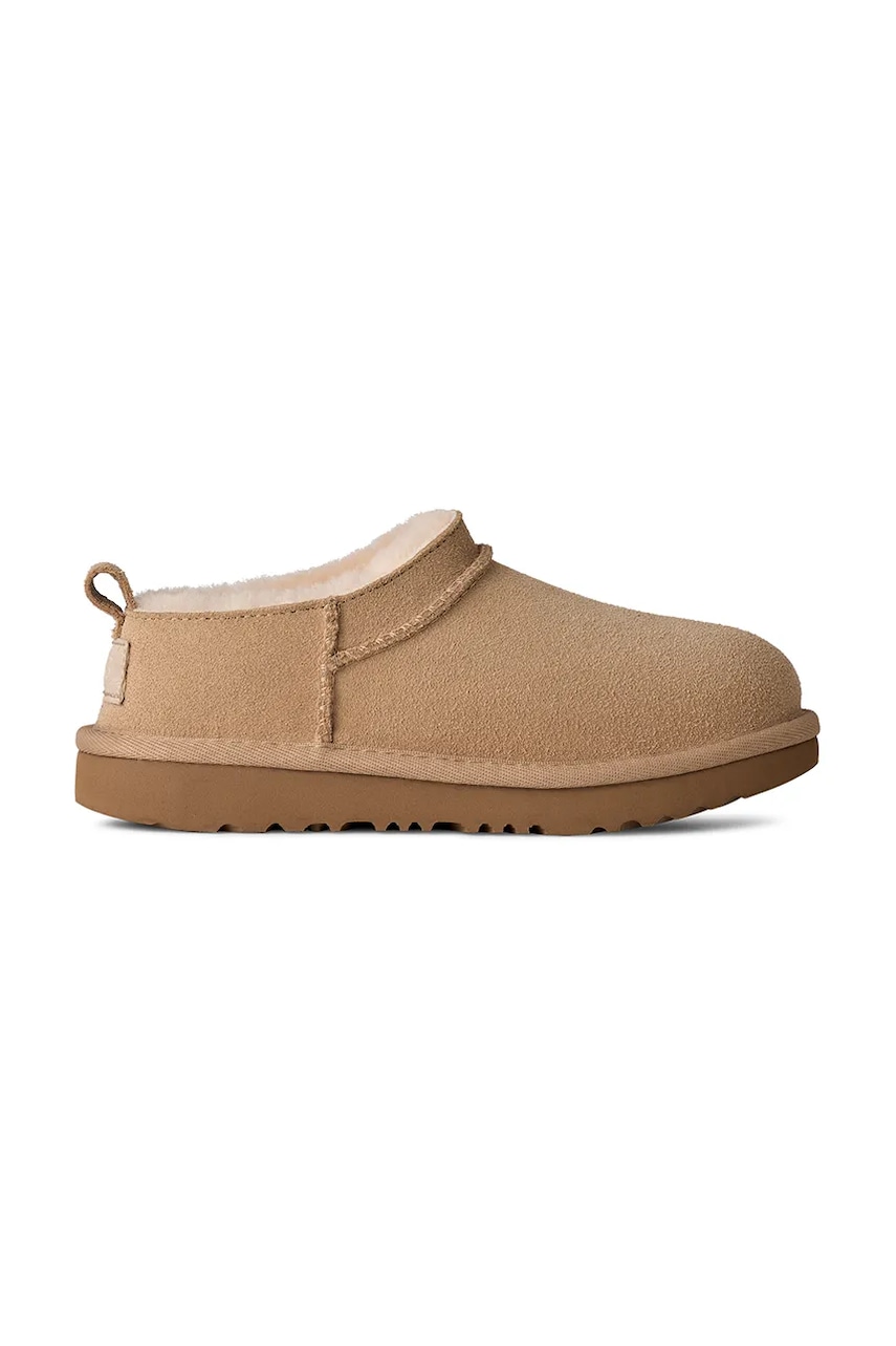 Levně Dětské sněhule UGG CLASSIC MICRO béžová barva, 1174410K