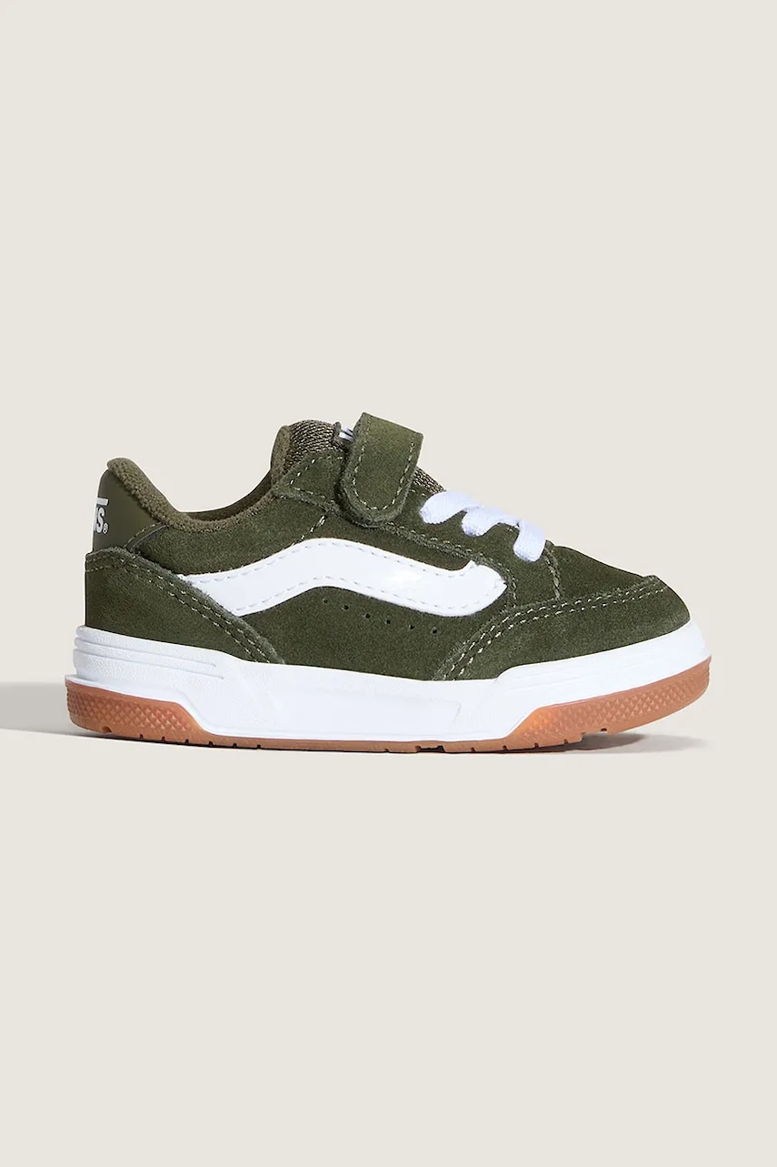 Vans sneakers de piele întoarsă pentru copii Hylane V culoarea verde, VN000D4MKCZ1