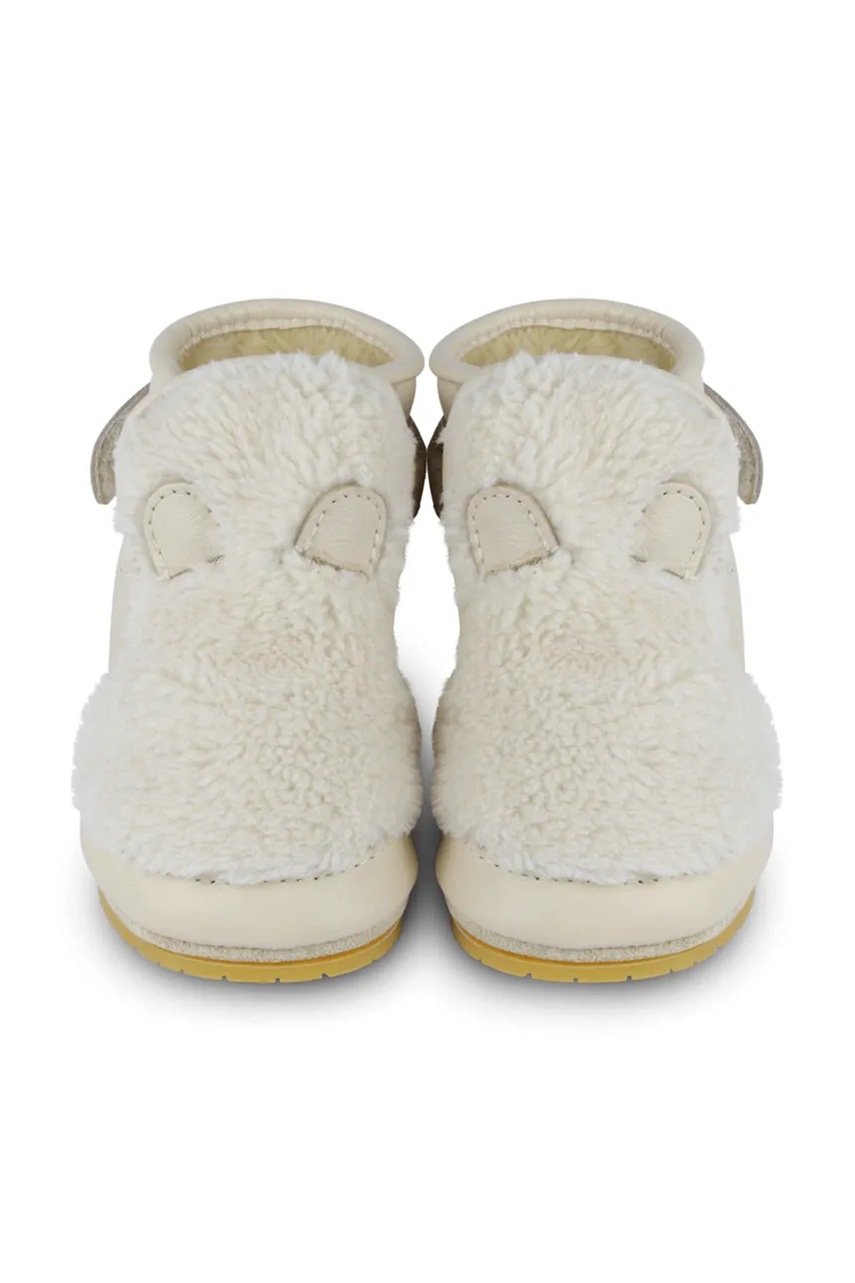Кожаные кроссовки для младенцев Donsje Richy Booties Polar Bear цвет бежевый 1033801 Кожаные кроссовки для младенцев Donsje Richy Booties Polar Bear цвет бежевый 1033801
