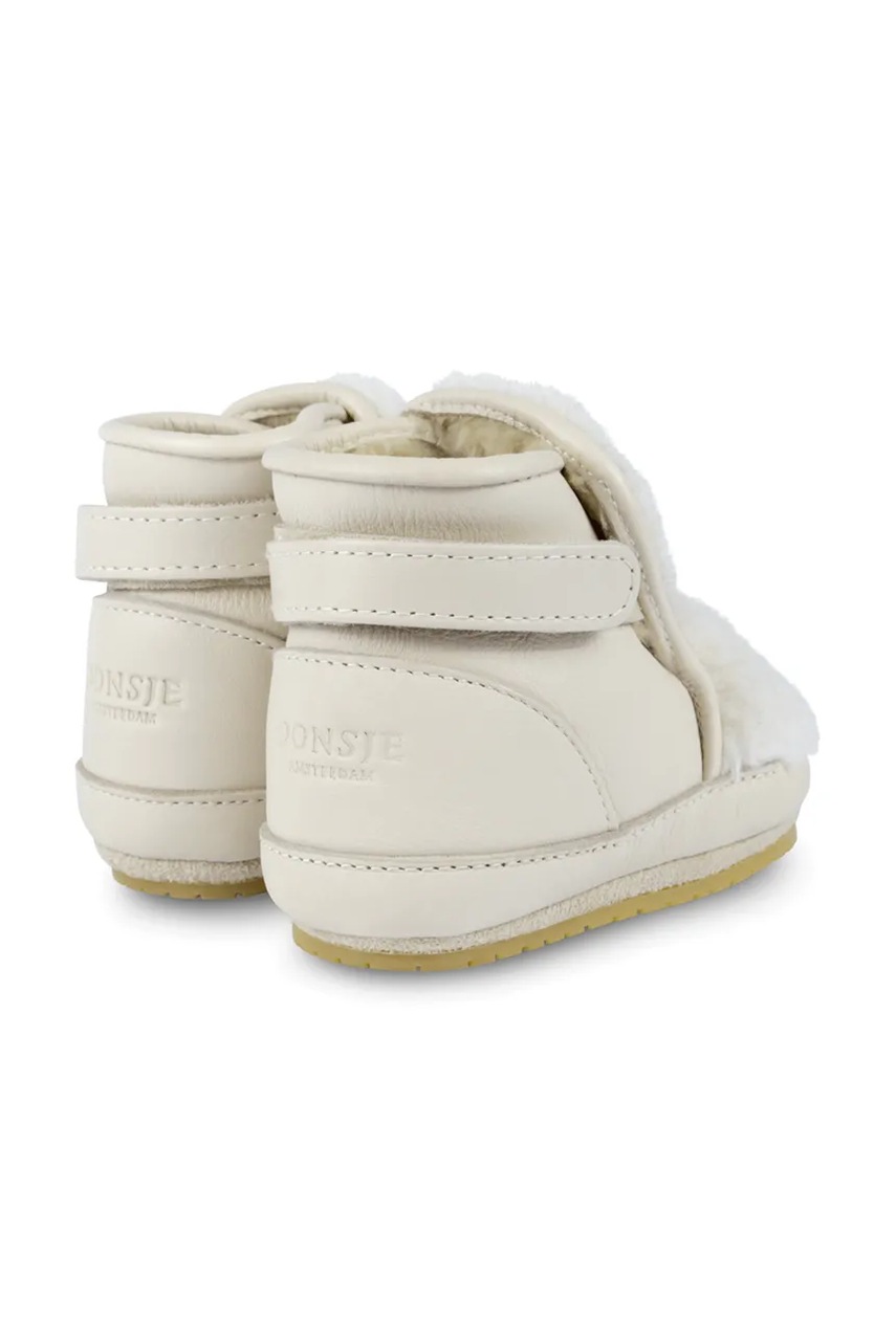 Δερμάτινα βρεφικά παπούτσια Donsje Richy Booties Polar Bear φωτογραφία