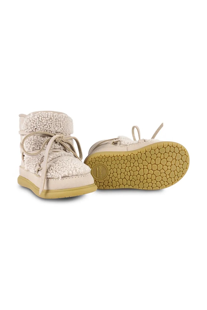 Детские кожаные сапоги Donsje Ceesa Shoes цвет бежевый 1500300