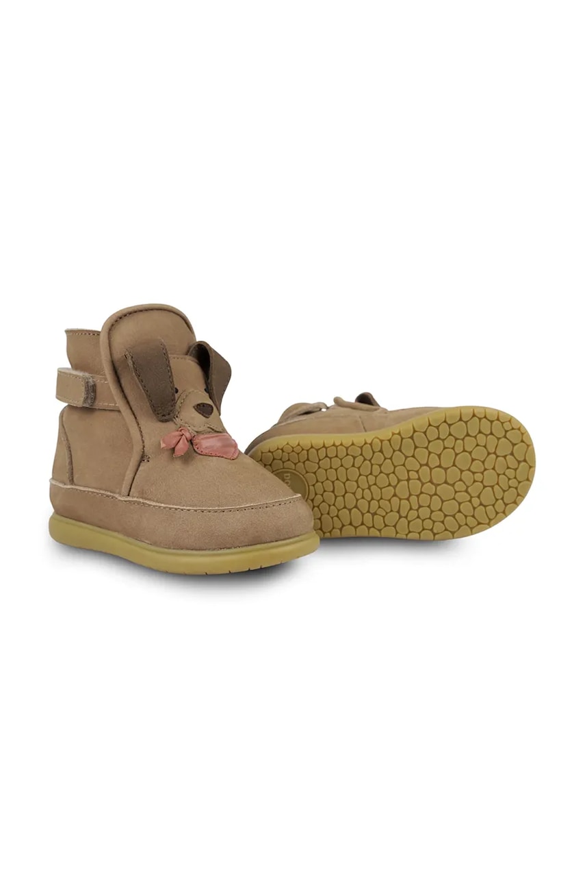 Ботинки из нубука для младенцев Donsje Jidde Shoes Western Dog цвет коричневый 1504903 Ботинки из нубука для младенцев Donsje Jidde Shoes Western Dog цвет коричневый 1504903