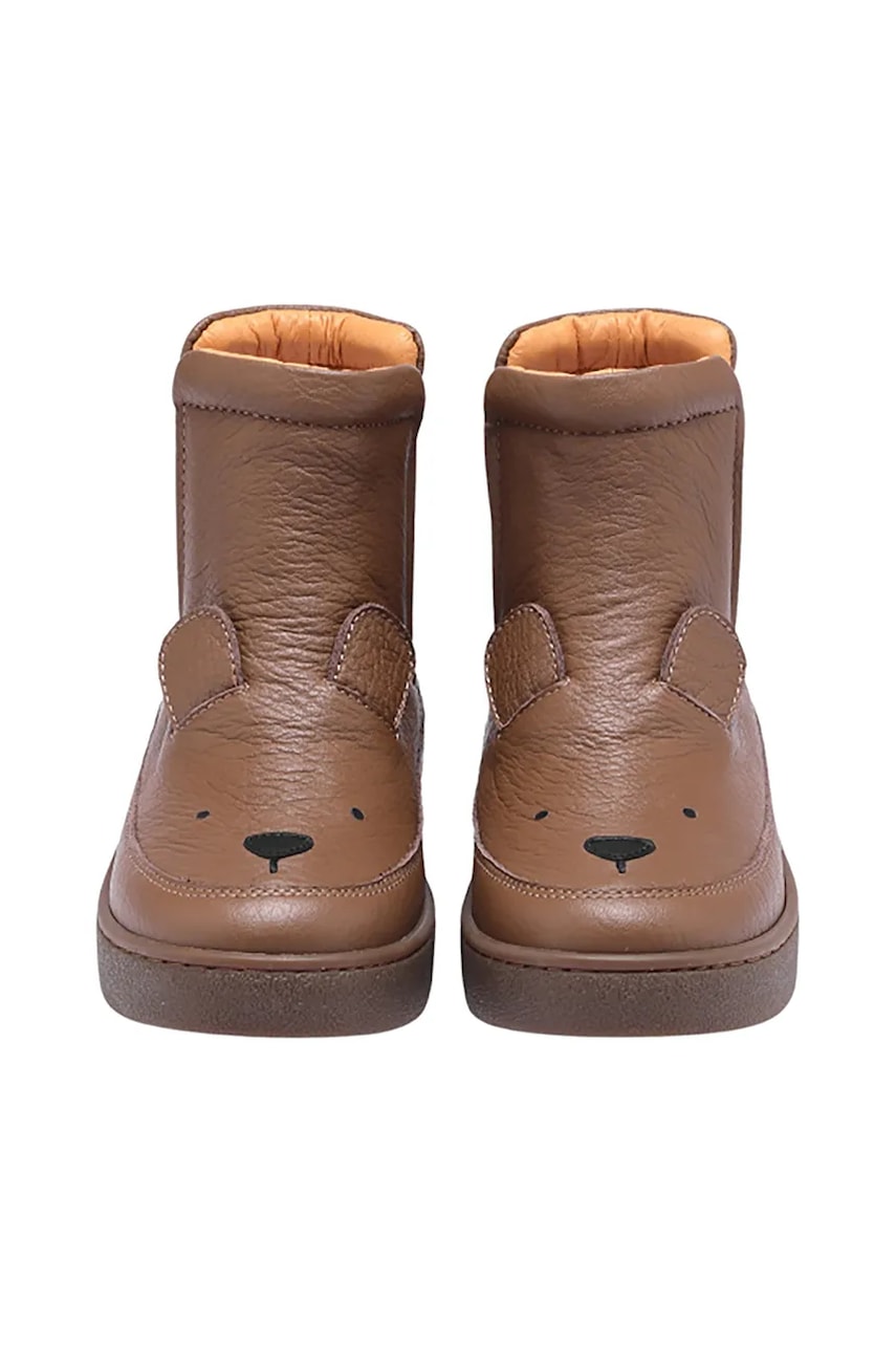 Детские кожаные зимние ботинки Donsje Thuru Classic Boots Bear цвет коричневый 2023802 Детские кожаные зимние ботинки Donsje Thuru Classic Boots Bear цвет коричневый 2023802