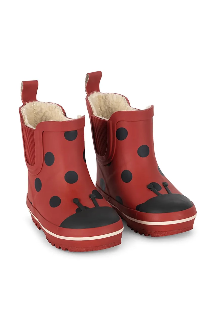 Детские резиновые сапоги Konges Sløjd CINELLE RAIN BOOT цвет красный KS103454 Детские резиновые сапоги Konges Sløjd CINELLE RAIN BOOT цвет красный KS103454