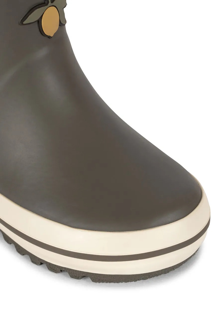Детские резиновые сапоги Konges Sløjd ROI RAIN BOOT LOW цвет зелёный KS101290