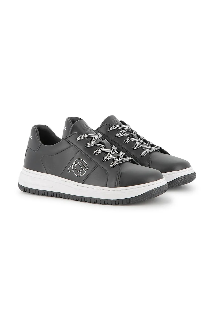 Karl Lagerfeld sneakers pentru copii culoarea negru, Z30988