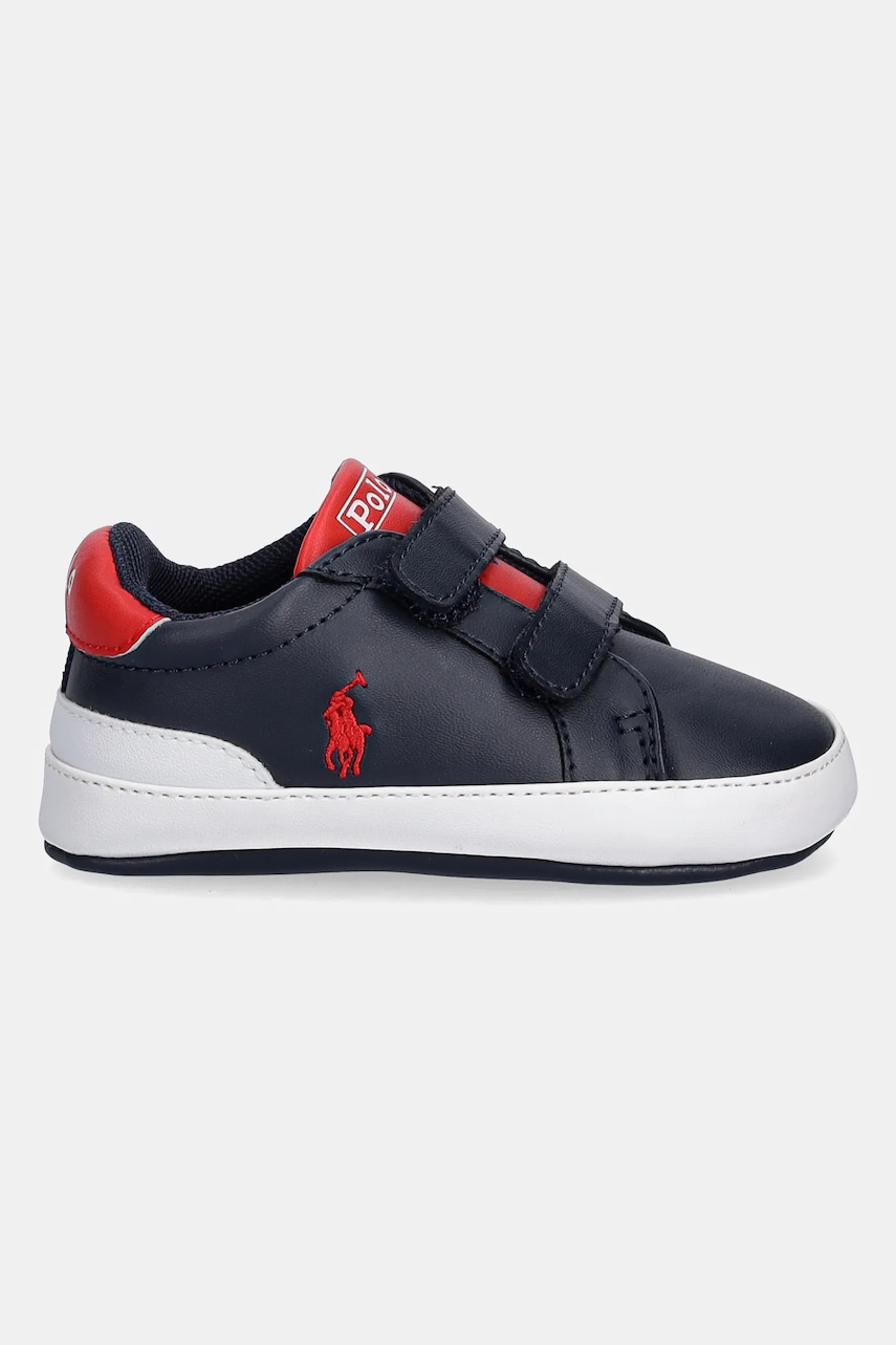 Обувь для новорождённых Polo Ralph Lauren HERITAGE COURT II EZ LAYETTE цвет синий RL03389410 Обувь для новорождённых Polo Ralph Lauren HERITAGE COURT II EZ LAYETTE цвет синий RL03389410