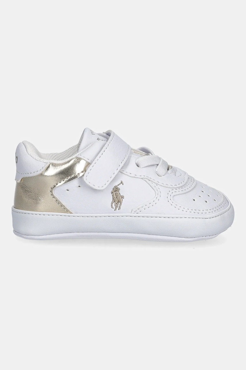 Обувь для новорождённых Polo Ralph Lauren MASTERS COURT PS LAYETTE цвет белый RL03390102 Обувь для новорождённых Polo Ralph Lauren MASTERS COURT PS LAYETTE цвет белый RL03390102