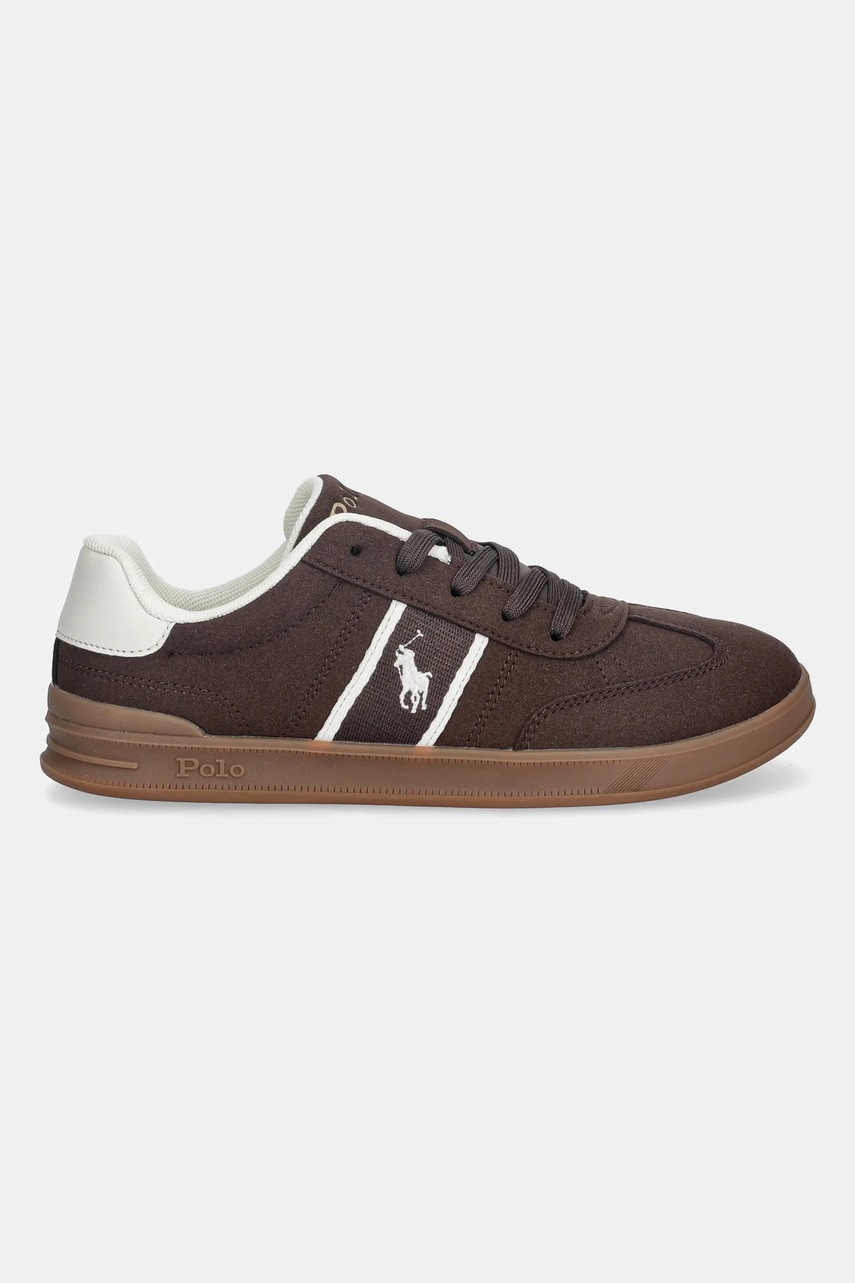Детские кроссовки Polo Ralph Lauren HERITAGE COURT III T-TOE цвет коричневый RL03353201 Детские кроссовки Polo Ralph Lauren HERITAGE COURT III T-TOE цвет коричневый RL03353201