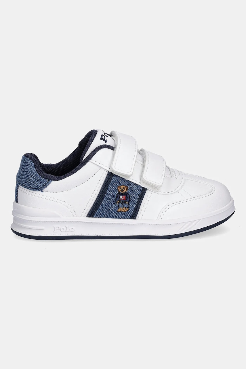 Детские кроссовки Polo Ralph Lauren HERITAGE COURT III T-TOE EZ цвет белый RL03448101 Детские кроссовки Polo Ralph Lauren HERITAGE COURT III T-TOE EZ цвет белый RL03448101