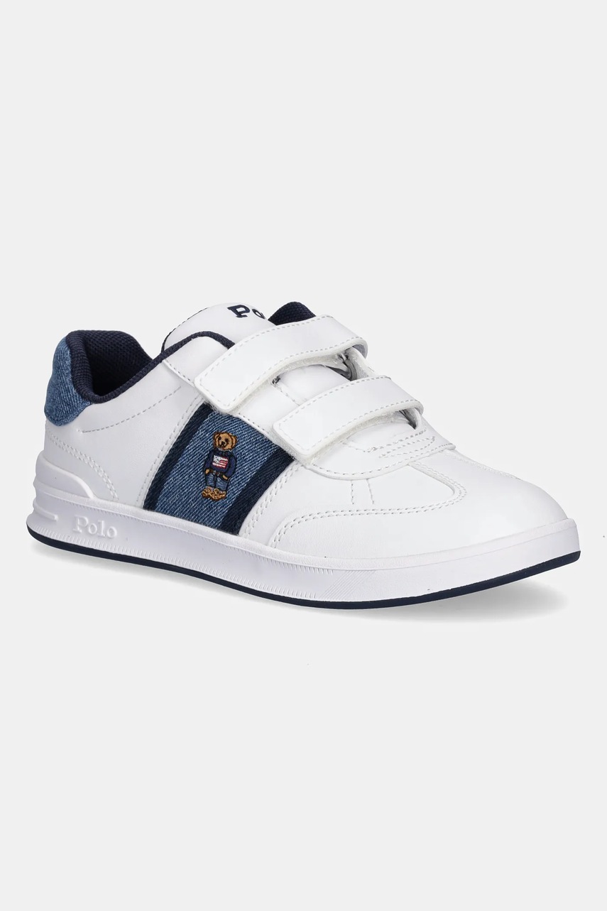 Levně Dětské tenisky Polo Ralph Lauren HERITAGE COURT III T-TOE EZ bílá barva, RL03447101