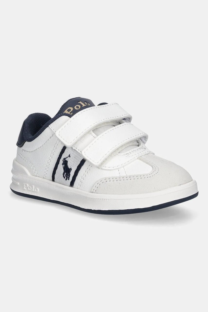 Levně Dětské tenisky Polo Ralph Lauren HERITAGE COURT III T-TOE EZ bílá barva, RL03360102