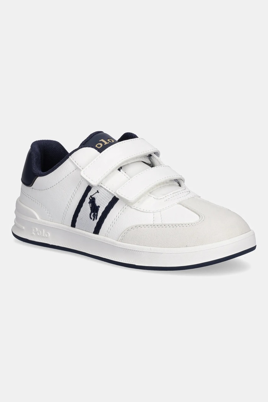 Levně Dětské tenisky Polo Ralph Lauren HERITAGE COURT III T-TOE EZ bílá barva, RL03359102