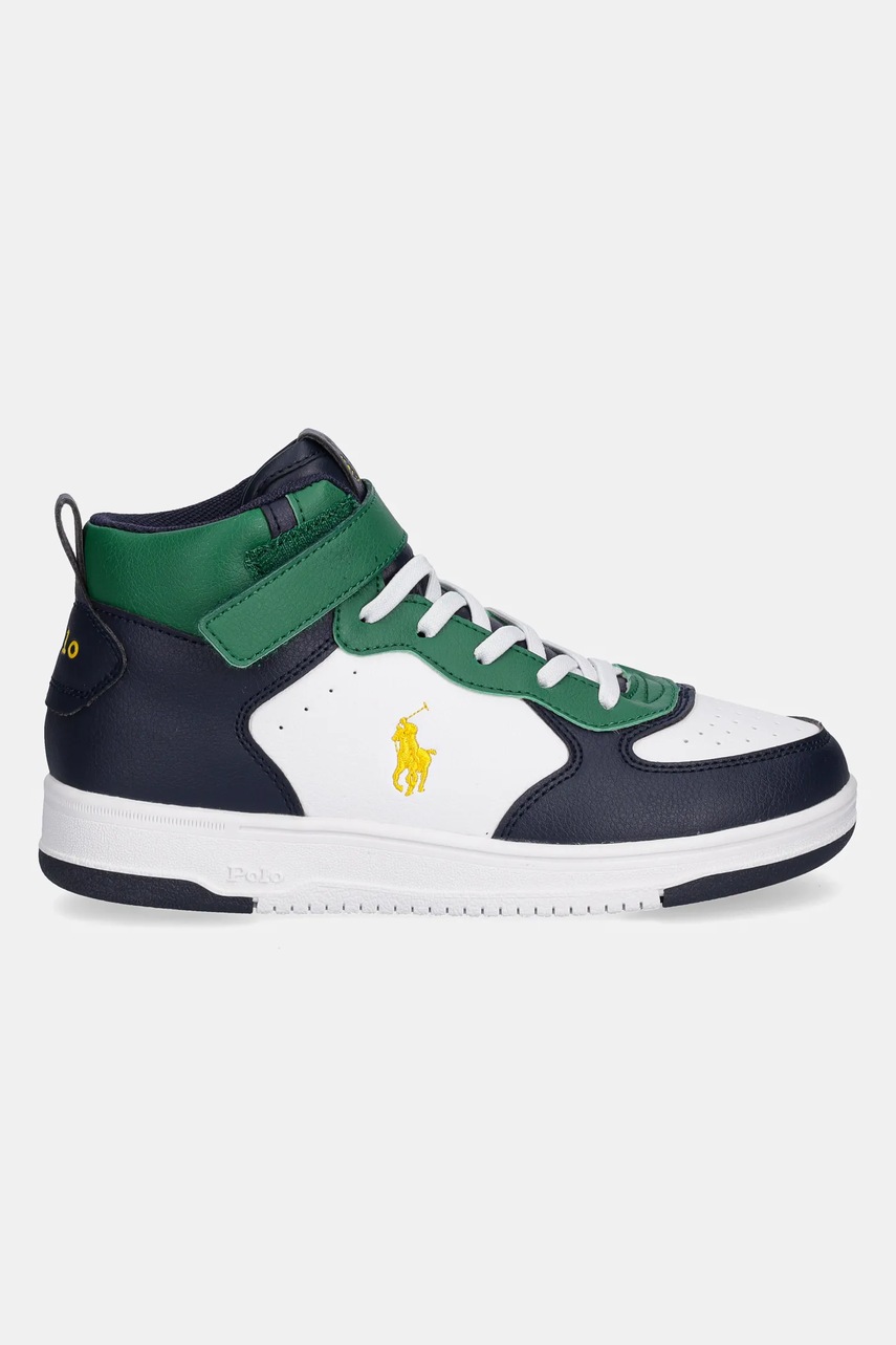 Детские кроссовки Polo Ralph Lauren MASTERS COURT HI PS цвет белый RL03350410 Детские кроссовки Polo Ralph Lauren MASTERS COURT HI PS цвет белый RL03350410